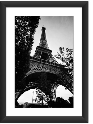 Quadro torre eiffel preto branco 45x60