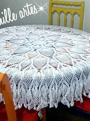Toalha de mesa redonda