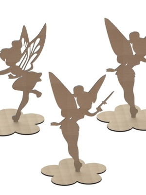 25 fadas tinker bell mdf decoraçao mesa