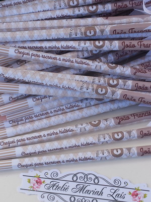Lápis safari com laço (50 un)