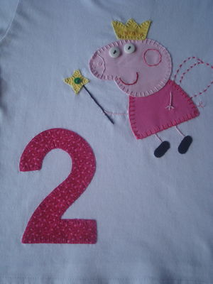Blusa infantil porquinha fada personalizada