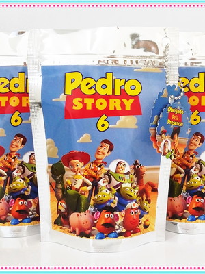 Saquinho metalizado toy story p