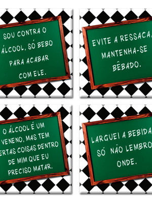Porta-copos com ímã - boteco 3