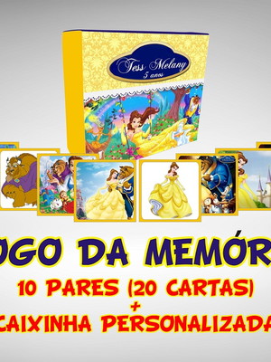 Jogo da memória a bela e a fera