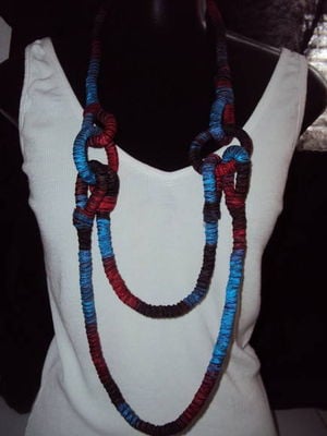 Colar dread multi colorido