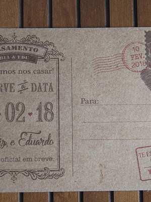 Reserve a data rústico