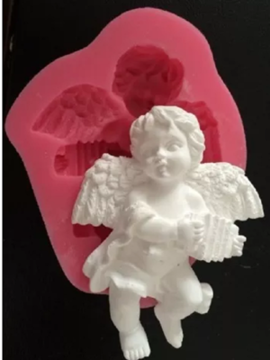 Molde silicone anjo