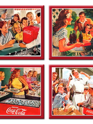 Porta-copos com ímã - coca-cola 2