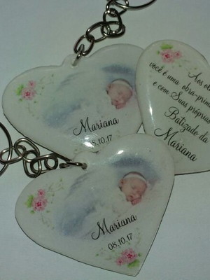 Chaveiro personalizado de coração