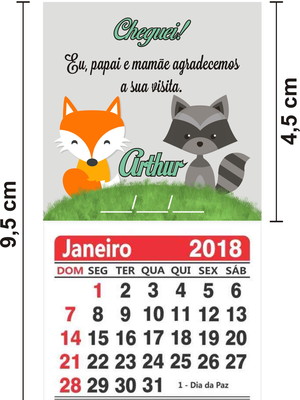250 imã de geladeira com calendário 2024