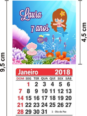 100 imã de geladeira com calendário 2024