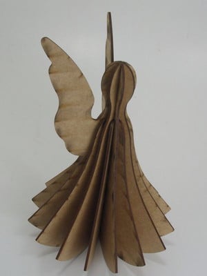 Anjo 3d decoração mesa natal