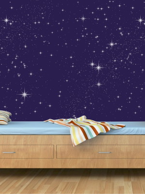 Adesivo painel infantil céu estrelas 56