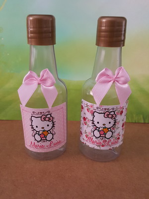 Garrafinha para doces hello kitty floral