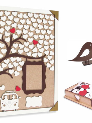 Quadro de assinaturas casamento kombi e quadro - qa1-kq
