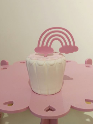 Kit topper para doce - nuvem - 4 unid
