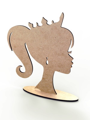 Princesa barbie enfeite de mesa mdf 25pç