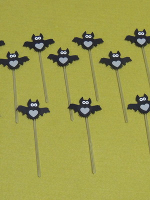 Topper para docinho morcego em camadas