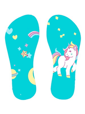 Chinelo unicórnio