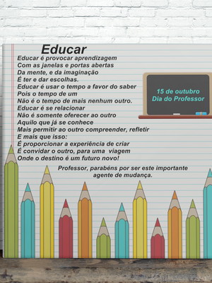 Azulejo decorativo educar