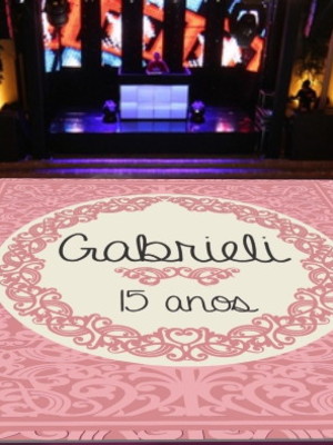 Pista de dança 15 anos - 4x4 - personalizada 21