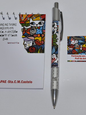 Bloquinho personalizado com caneta