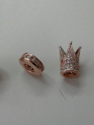 Berloque em ouro rose,compativel pandora