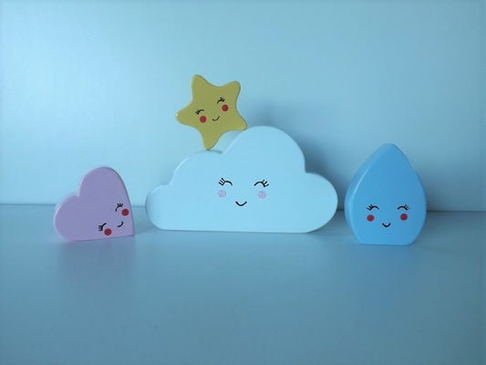 Nuvem mdf e trio fofura