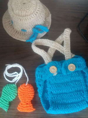 Conjunto pescador newborn