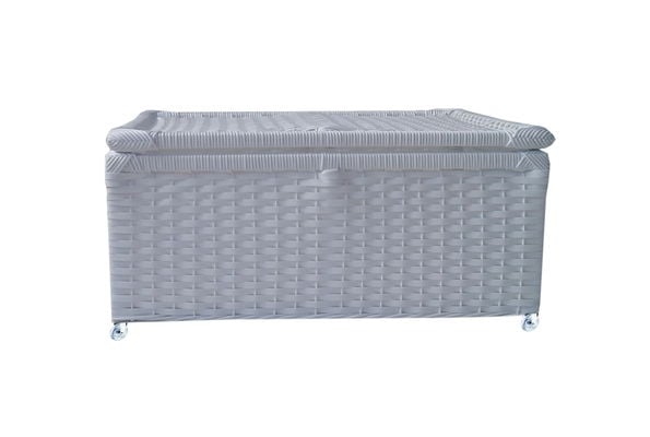 Caixa vime sintético branca 60x45x25 rd