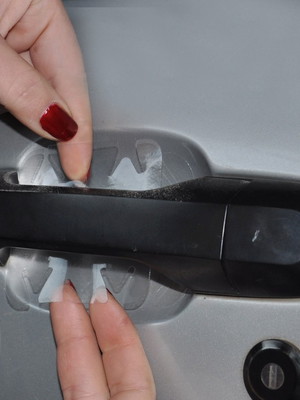 Adesivo para carro protetor de maçaneta contra riscos