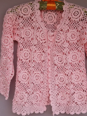 Blusa, casaquinho de crochê