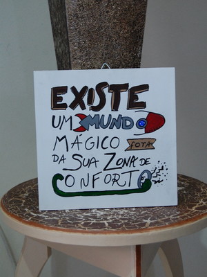 Quadro com frase