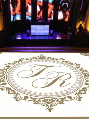 Pista de dança em lona casamento - 4x4 - personalizada 20