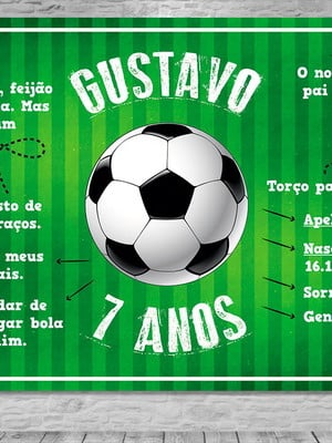 Painel festa futebol personalizado