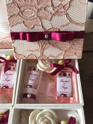 1 caixa convite madrinha padrinhos casamento personalizada