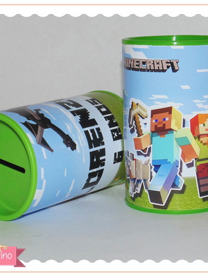 Cofrinho personalizado - minecraft
