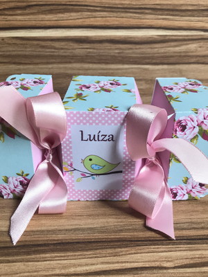 Caixa bala personalizada jardim.