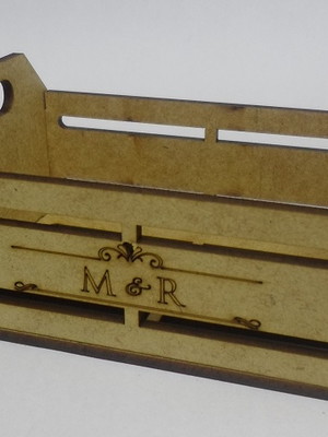 Mini caixote provençal em mdf 10x6x5