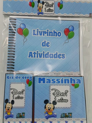 Kit de colorir baby disney com massinha