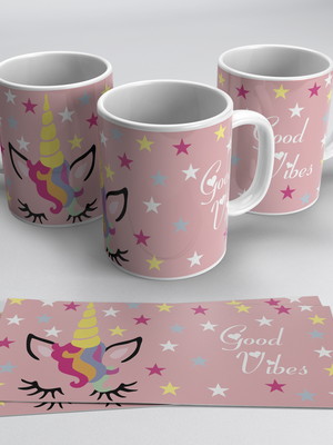 Caneca unicórnio good vibes