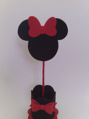 Centro de mesa minnie vermelha
