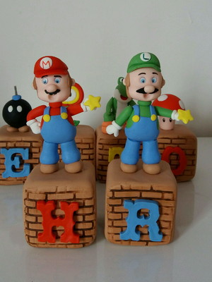 Cubos com nome - super mario