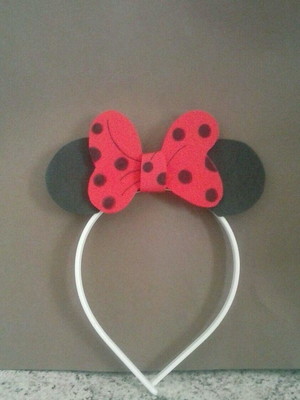 Kit c/2 uni. tiara minnie mouse