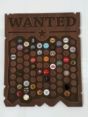 Display para tampinhas - wanted
