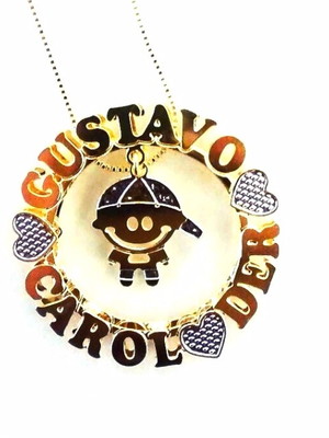 Mandala personalizada com nome+menininho central