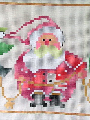 Tela para bordar - papai noel