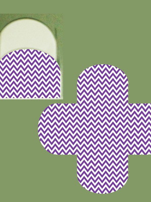 50 forminhas chevron lilás