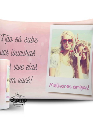 Presente personalizado com foto melhores amigas
