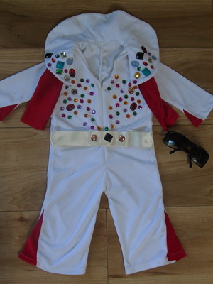 Fantasia elvis presley luxo - 3 peças